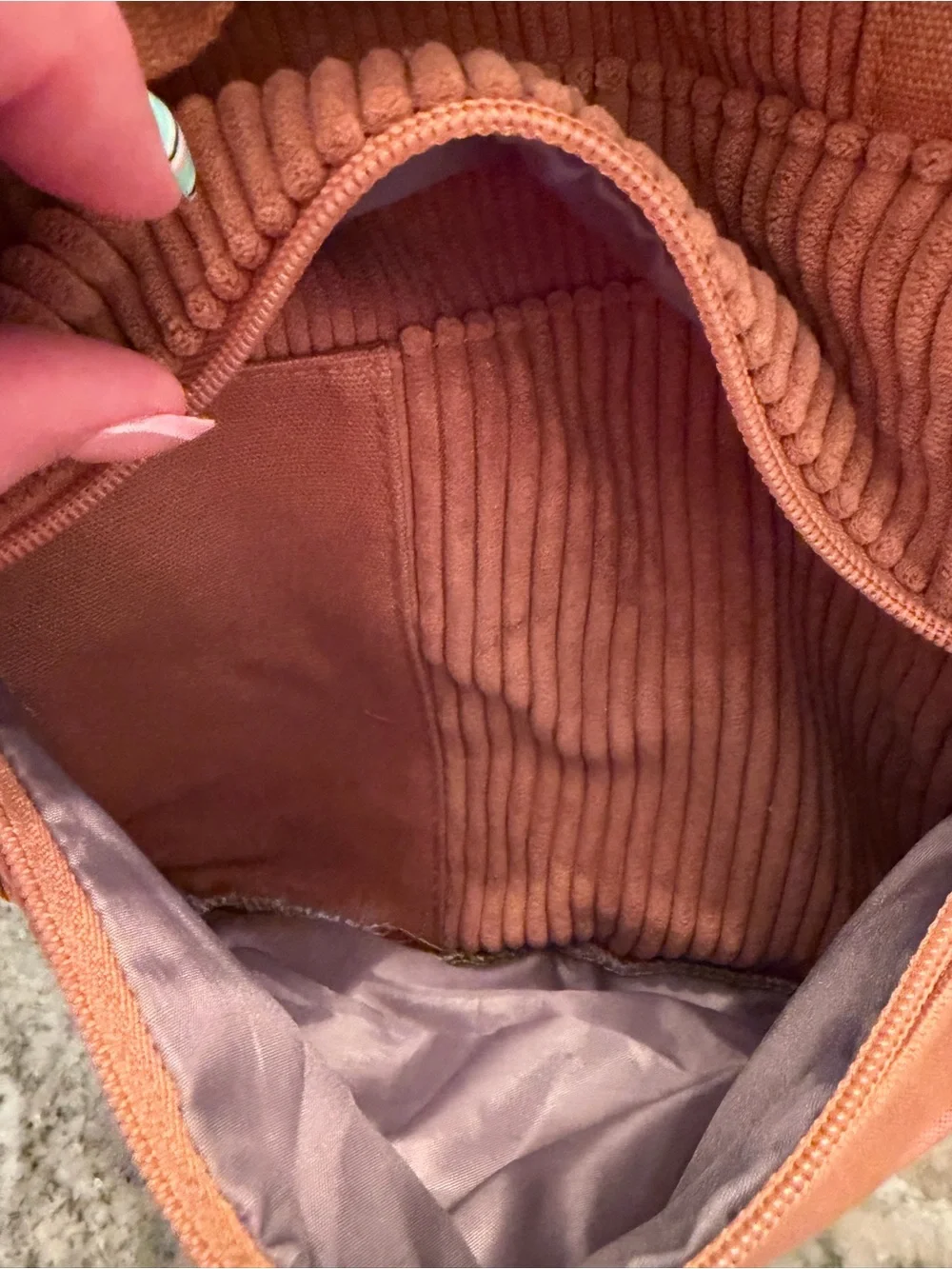 Wild Fable Rust Corduroy Backpack | Burnt Orange Laptop School Travel Bag